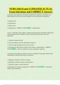 NURS 3444 Exam 5 UPDATED ACTUAL   Exam Questions and CORRECT Answers 