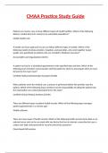 CMAA Practice Study Guide