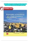 TEST BANK - Principles of Auditing and Other Assurance Services 22nd Edition by Ray Whittington&comma; Kurt Pany&vert; Complete Verified Chapter's