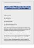 Walmart Deli PLUs Exam Questions And Answers &vert;Latest 2025 &vert; Guaranteed Pass&period;
