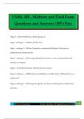 FAML 420 - Midterm and Final Exam Questions and Answers 100&percnt; Pass