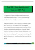 Faml 430 4 Exam Questions and Answers 100&percnt; Pass