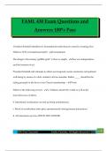 FAML 430 Exam Questions and Answers 100&percnt; Pass