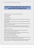 WGU C790 Exam Questions And Answers &vert;Latest 2025 &vert; Guaranteed Pass&period;