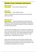 Bioethics Exam 2 Questions And Answers&period;docx