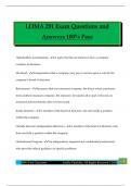 LOMA 291 Exam Questions and Answers 100&percnt; Pass