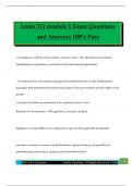 Loma 311 module 1 Exam Questions and Answers 100&percnt; Pass