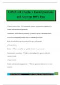 LOMA 311 Chapter 1 Exam Questions and Answers 100&percnt; Pass