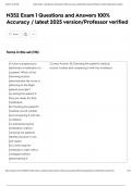 N352 Exam 1 Questions and Answers 100&percnt; Accuracy &sol; latest 2025 version&sol;Professor verified