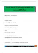 NBCE - Part 2 &ndash; NMS Exam Questions and Answers 100&percnt; Pass