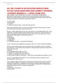 AIC 300 CLAIMS IN AN EVOLVING WORLD EXAM ACTUAL EXAM QUESTIONS AND CORRECT ANSWERS &vert; ALREADY GRADED A&plus; &vert; LATEST EXAM 2025&comma;