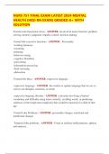 NURS 751 FINAL EXAM LATEST 2024 MENTAL  HEALTH &lpar;HESI RN EXAM&rpar; GRADED A&plus; WITH  SOLUTION