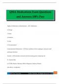 QMA Medications Exam Questions and Answers 100&percnt; Pass