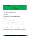 BIOL227 Exam Questions and Answers 100&percnt; Pass