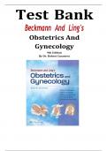 Test Bank For Beckmann and Ling's Obstetrics and Gynecology 9th Edition &lpar;  Author's&semi;  Dr&period; Robert Casanova&comma; Alice Goepfert &comma; Nancy A&period; Hueppchen&rpar; All Chapters 1-50