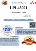 LPL4802 Assignment 3 &lpar;100&percnt; COMPLETE ANSWERS&rpar; 2025