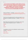 ACSA NCSO EXAM LATEST 2025 ACTUAL EXAM TEST BANK&vert; COMPLETE 350 REAL EXAM QUESTIONS AND CORRECT DETAILED ANSWERS &lpar;VERIFIED ANSWERS&rpar; ALREADY GRADED A&plus;&vert; ACSA NCSO EXAM PREP 2025 &lpar;BRAND NEW&excl;&excl;&rpar;