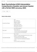 Basic Dysrhythmias & EKG Interpretation Comprehensive Question and Answer Session with a Perfect 100&percnt; Accuracy&comma; 2025