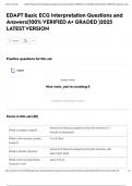 EDAPT Basic ECG Interpretation Questions and Answers&lpar;100&percnt; VERIFIED A&plus; GRADED &rpar;2025 LATEST VERSION