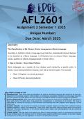 AFL2601 Assignment 2 ENGLISH &lpar;ANSWERS&rpar; Semester 1 2025 - DISTINCTION GUARANTEED