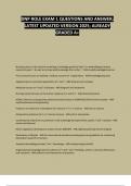 DNP ROLE EXAM 1 QUESTIONS AND ANSWER&semi; LATEST UPDATED VERSION 2025&semi; ALREADY 2025&semi; ALREADY GRADED A&plus;