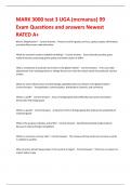 MARK 3000 test 3 UGA &lpar;mcmanus&rpar; 99 Exam Questions and answers Newest RATED A&plus;