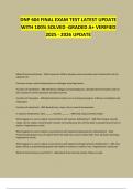 DNP 604 FINAL EXAM TEST LATEST UPDATE WITH 100&percnt; SOLVED -GRADED A&plus; VERIFIED 2025 - 2026