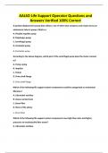 AALSO Life Support Operator Questions and Answers Verified 100&percnt; Correct