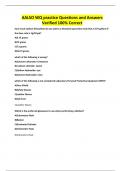 AALSO WQ practice Questions and Answers Verified 100&percnt; Correct