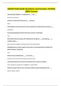 AALSO EXAMS BUNDLE &vert; QUESTIONS AND VERIFIED ANSWERS