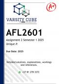 AFL2601 Assignment 2 ISIZULU (DETAILED ANSWERS) Semester 1 2025 - DISTINCTION GUARANTEED 