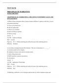 Principles of Marketing&comma; 19th Edition&comma; Kotler&comma; Armstrong - Test Bank For Principles of Marketing 19E - All Chapters Covered