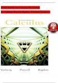 TEST BANK for Calculus 9th Edition by Varberg&comma; Purcell and Rigdon&comma; verified chapters questions with complete solutions&period;