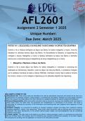 AFL2601 Assignment 2 SESOTHO &lpar;ANSWERS&rpar; Semester 1 2025 - DISTINCTION GUARANTEED