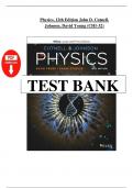 Test Bank for Physics&comma; 12th Edition John D&period; Cutnell&comma; Kenneth W&period; Johnson&comma; David Young&comma; Shane Stadler