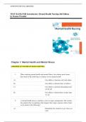 TEST BANK FOR Introductory Mental Health Nursing 4th Edition by Donna Womble & Cynthia Kincheloe &vert;ISBN&colon; 9781975103781&vert; Guide A&plus;