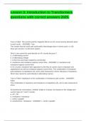 Lesson 3&lowbar; Introduction to Transformers questions with correct answers 2025&period;