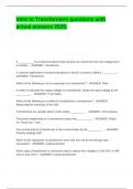 Intro to Transformers questions with actual answers 2025