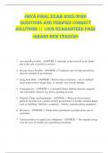 FMVA FINAL EXAM 2025&sol;2026  QUESTIONS AND VERIFIED CORRECT  SOLUTIONS &vert;&vert; 100&percnt; GUARANTEED PASS  <BRAND NEW VERSION> 
