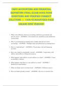 CGFO Accounting And Financial  Reporting FINAL EXAM 2025&sol;2026  QUESTIONS AND VERIFIED CORRECT  SOLUTIONS &vert;&vert; 100&percnt; GUARANTEED PASS  <BRAND NEW VERSION> 