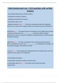 WGU Employment Law - C233 questions with verified answers