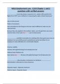 WGU Employment Law - C233 Chapter 1 and 2 questions with verified answers