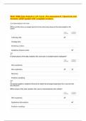 WGU D596 Data Analytics Life Cycle &vert; Pre-Assessment &vert; Questions and Answers &vert;2025 Update with complete solution&period;
