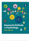 Test Bank Research Methods in Psychology 4th Edition Beth Morling&period; Isbn&comma; 9780393893724&period; 9780393536263&period;Questions And Answers A&plus;Graded Guaranteed Sucess