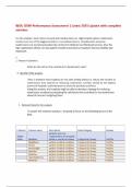 WGU D599 Performance Assessment &vert; Latest 2025 Update with complete solution&period;