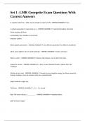 Set 1 -LMR Georgette Exam Questions With Correct Answers&period;