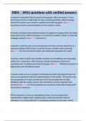 D005 &ndash; WGU questions with verified answers