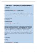 BBH exam 1 questions with verified answers&period;