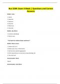 Nur 2239&colon; Exam 3 Meds &vert; Questions and Correct Answers
