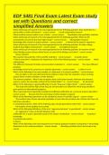 EDF 5481 Final Exam Latest Exam study set with Questions and correct simplified Answers